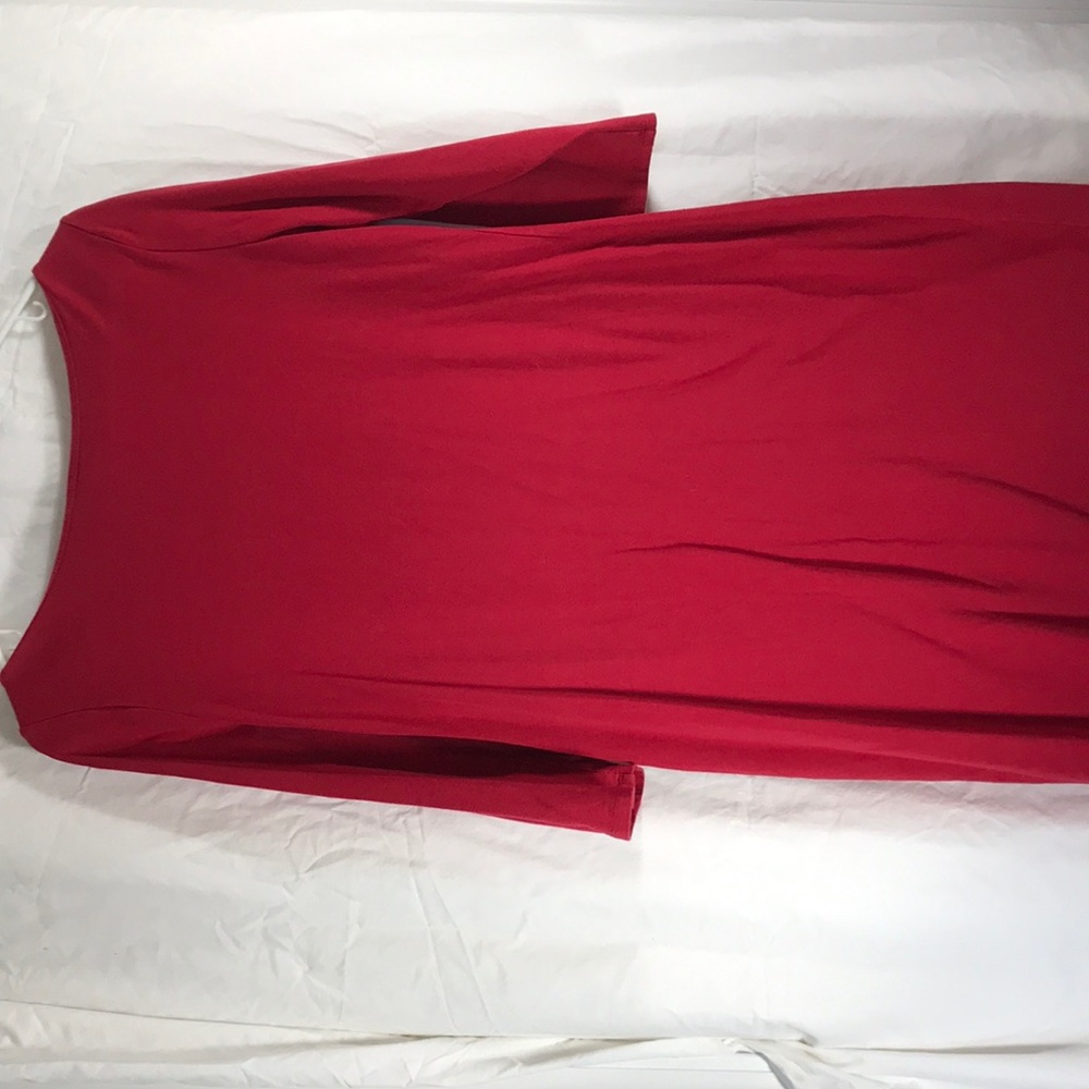 Cute cotton blend red dress
